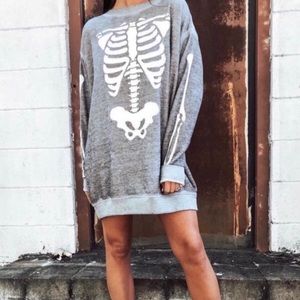Wildfox DAMAGED X-Ray Vision Roatrip Sweater